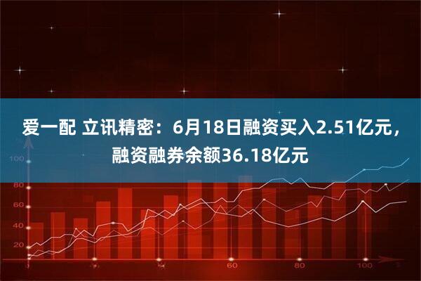 爱一配 立讯精密：6月18日融资买入2.51亿元，融资融券余额36.18亿元